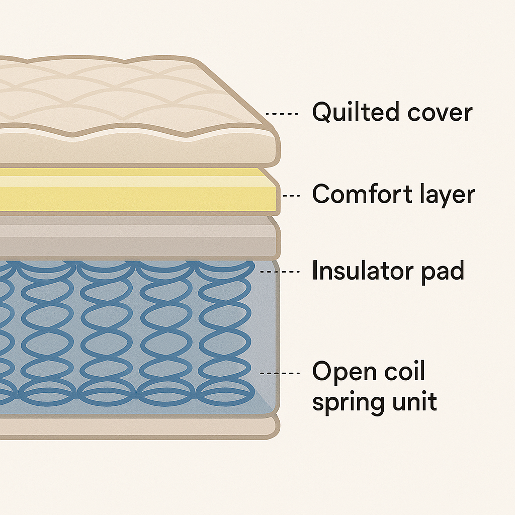 OPEN TOP COIL MATTRESSES